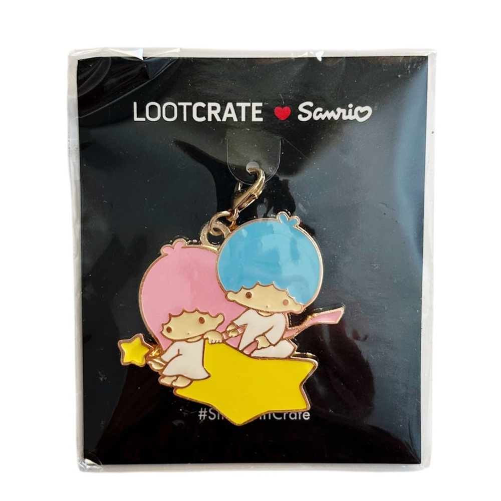 Sanrio Little Twin Stars Enamel Keychain Charm 2017 Cute Kawaii Pendant
